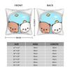 Bubu Dudu Pillowcase Polyester Cushion Cover Decoration Cartoon Bear Throw Pillow Case Cover Living Room Wholesale 4040cm