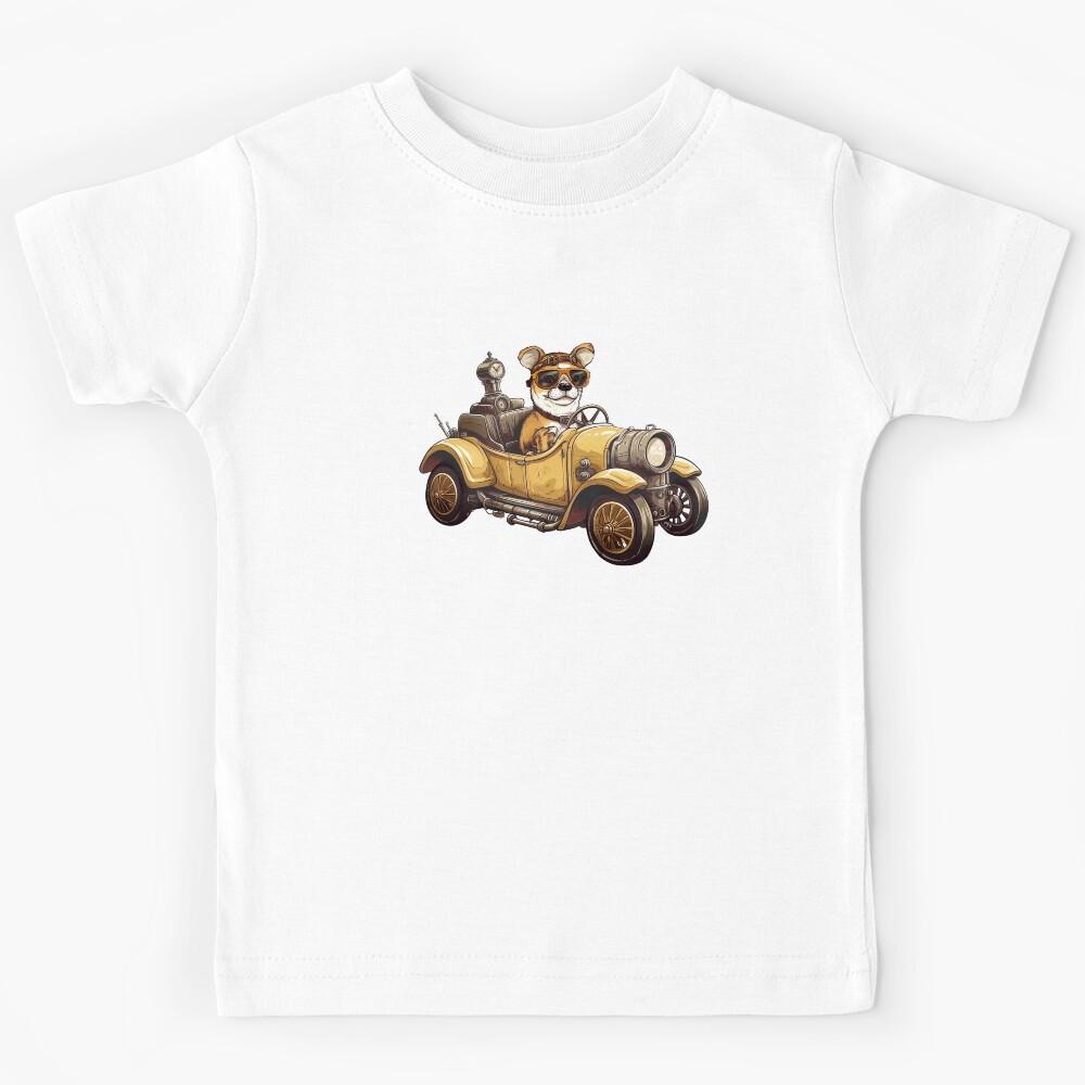 Dog driving a car Kids T-Shirt 160