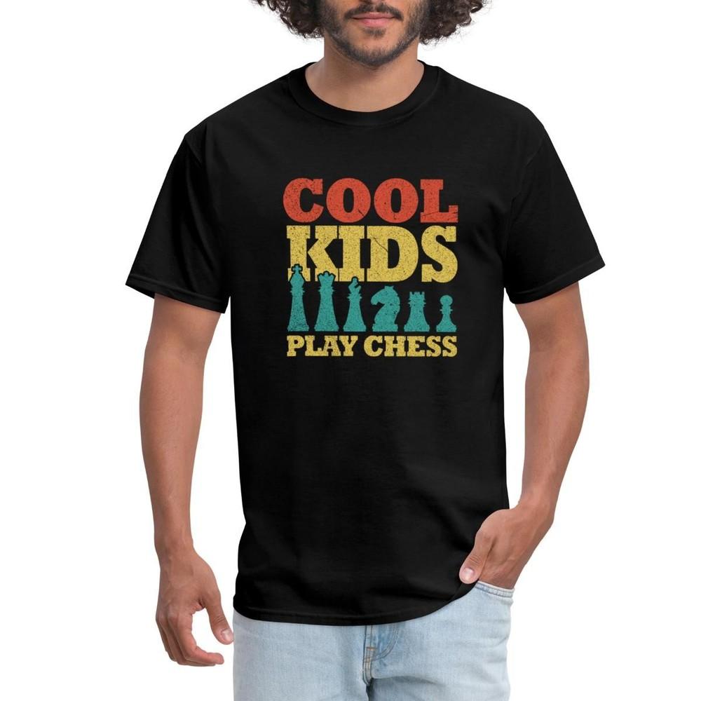 Cool Kids Play Chess Board Game Player Men s T-Shirt Unisex T-Shirt L