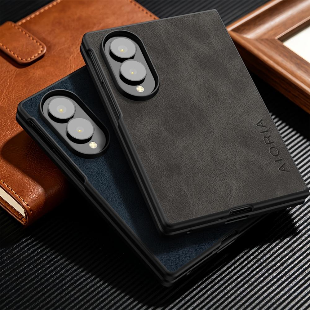 Phone Case - for Samsung for Galaxy Z Fold8 Ultra Case Business Style Vintage Elegant Faux Leather Phone Case for Fold 8