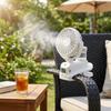 2-In-1 Design Humidifier 2 Humidity Settings Clip Fan Refrigerating Air Cooler  Dormitory Use