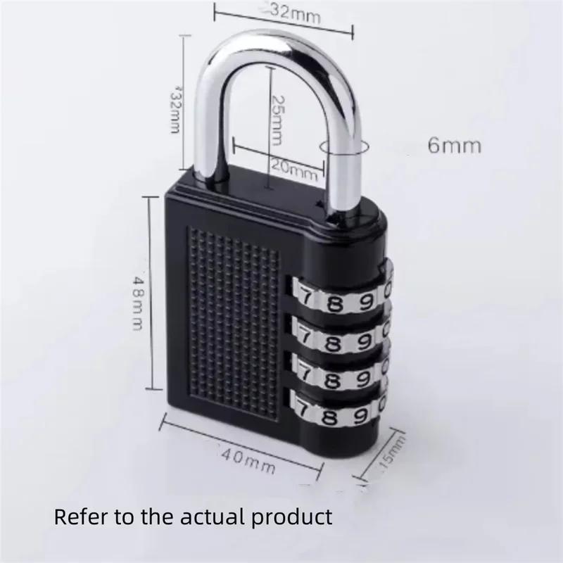 4 Digit Zinc Alloy Combination Lock Padlock Luggage Anti-theft Weatherproof Security Outdoor Gym By Lock Door Lock