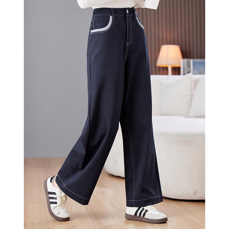 

Past 2025 Autumn Mom s Loose Straight Denim Jeans L