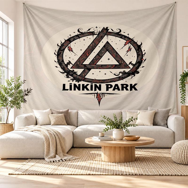 Linkin Park Wall Tapestry, Soft Fabric Wall Hanging, Decorative Backdrop For Bedroom Home Wall Art