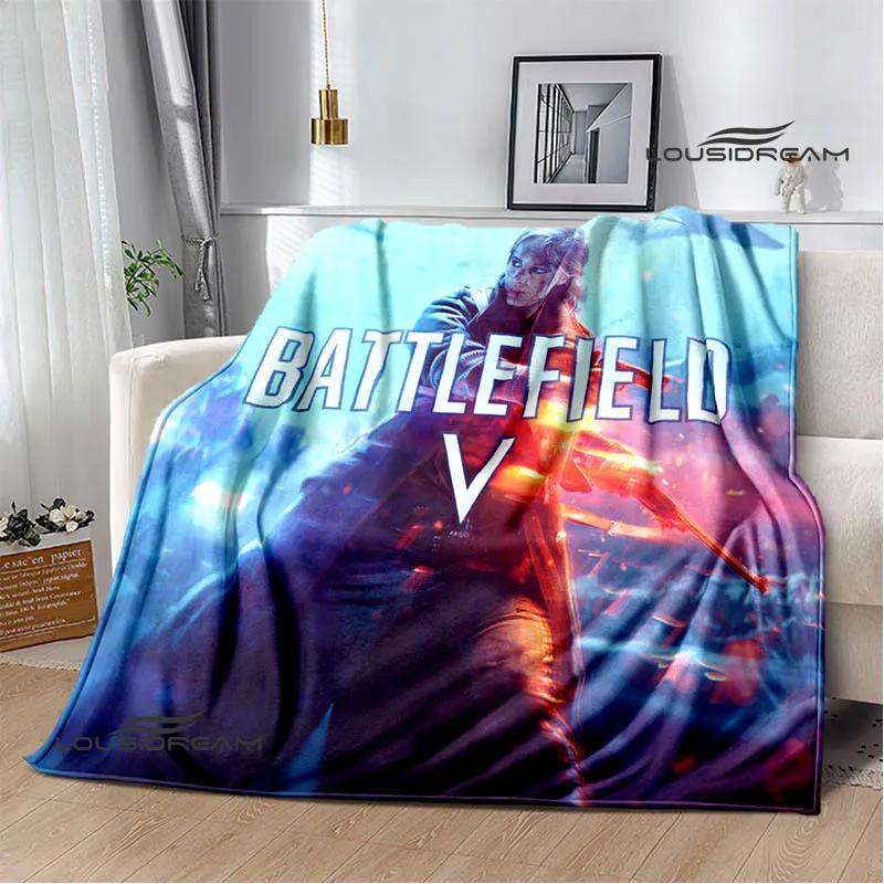 3D Game Battlefield Printed Throw Blanket Blankets Warm Flannel Blankets Soft and Comfortable Blanket Bed Linings Birthday Gift