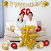 [Balloon Shop] 60th Birthday Celebration Surprise Commemorative Photo Present Red Birthday Party Father Mother Longevity 60th Birthday Balloon Decorat