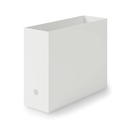 MUJI Recycled Polypropylene File Box Standard Type White Gray Approx. Width 10 x Depth 32 x Height 24cm 83904364