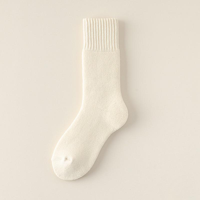 Extended and Thickened Cashmere Socks for Women and The Elderly To Keep Warm In Autumn and Winter. Woolen and Fleece Sleeping Socks