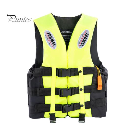 Adult Life Jacket 100N Buoyancy Paddle Life Vest Adjustable Flotation Device with Reflective Strip for Kayak Boat Surf Water Sports