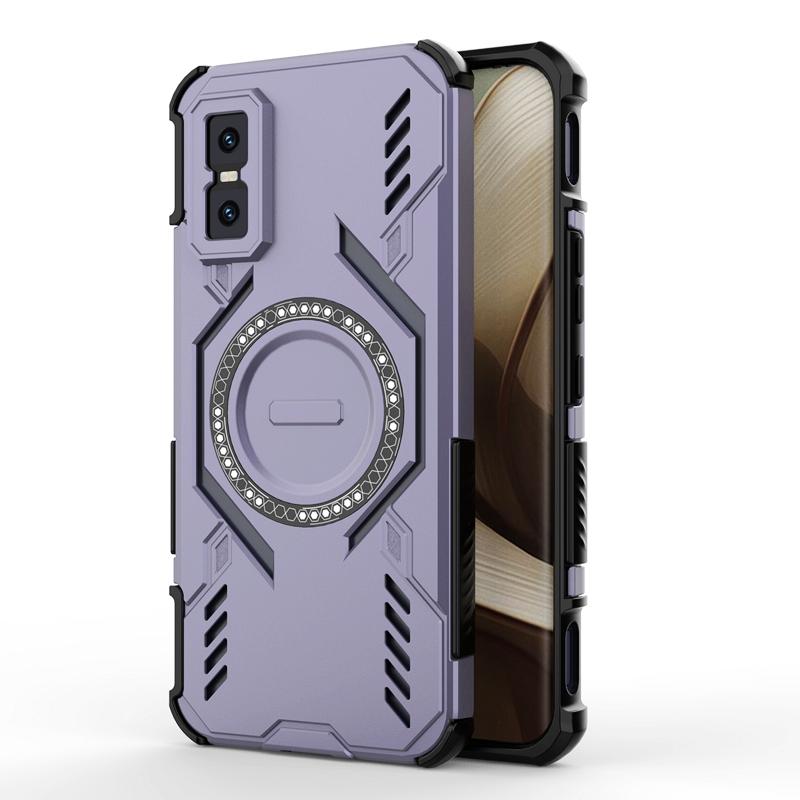 KEYSION Hollow Heat Dissipation Case for Infinix GT 30 Pro 5G TPU+PC Magnetic Cooling Shockproof Phone Cover for Infinix GT 30