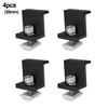 4Pcs Solar Panel Bracket Fixing PV End Clamp Middle Clamp Mounting 30mm/35mm Black