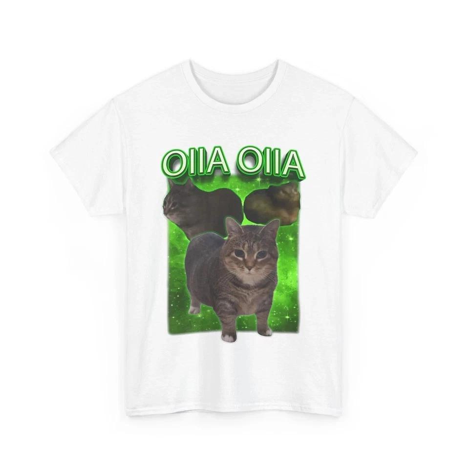 Oiia Oiia Spinning Cat Meme T Shirt L