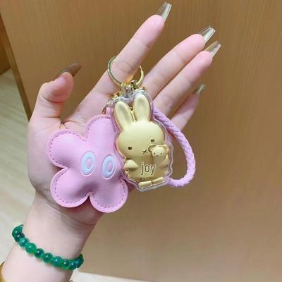 999 Feingold Miffy Hase Anhänger Schlüsselanhänger - Geschenk zum Jahr des Pferdes für Mobiltelefone, Live-Streaming & Traffic-Generierung