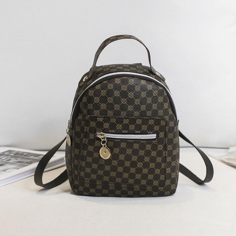 Women's Bag New Pattern Side Zipper Portable Backpack Casual Mobile Phone Small Bag