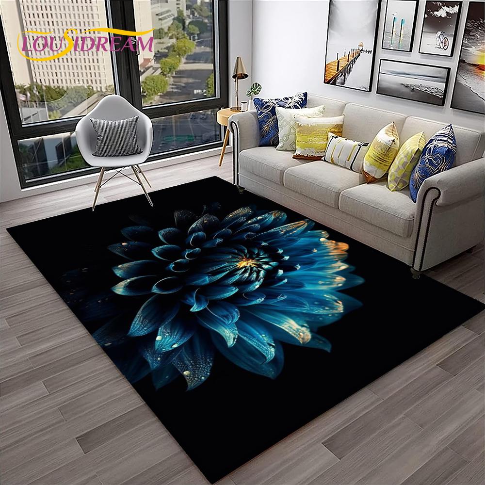 Daisy Nordic Sun Flowers  Carpet Rug for Home Living Room Bedroom Sofa Doormat Decor,kids Play Area Rug Floor Mat