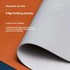 Double-Sided Leather Desk Pad 40 x 90cm Waterproof Mouse Pad for Office/Home with Leather Strap