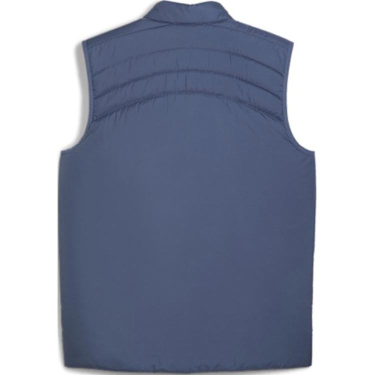 Puma Logo Reißverschlusskragen Ärmellose Weste Herrenwesten Blau 777552-12