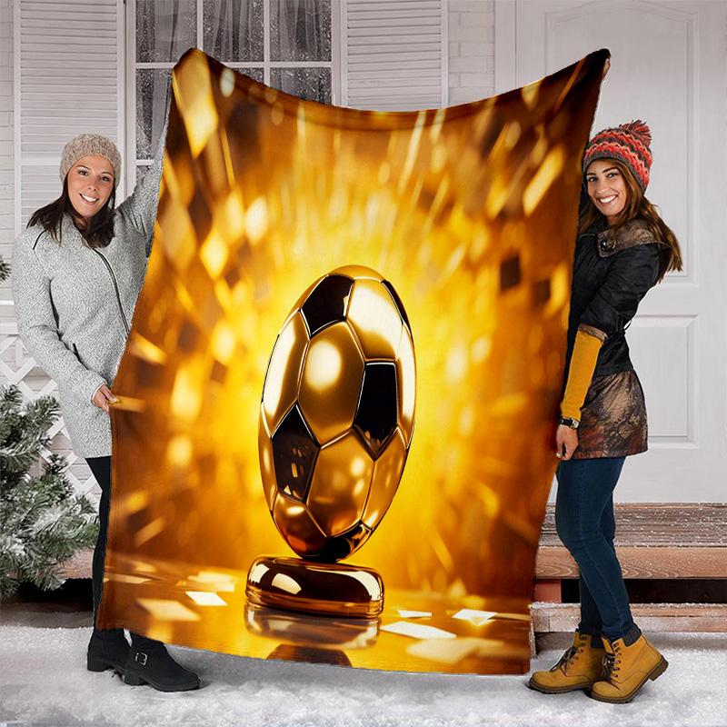 Football Blanket Perfect All Seasons Soft Comfortable Sofa Office Nap Travel Birthday Gift Christmas Present