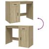 Desk Sonoma Oak 100x49x75 cm Engineered Wood