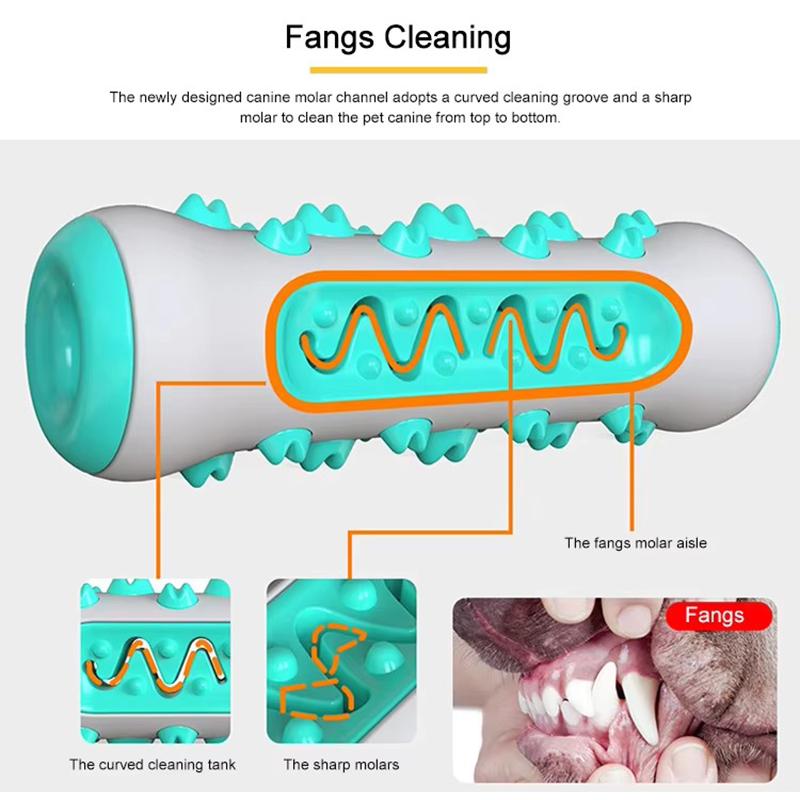 Bite Resistant Dog Molar Stick Toy Leak Food Teeth Cleaning Pet Chew Toy For Small Medium Large Dog Self Play Relieve Boredom