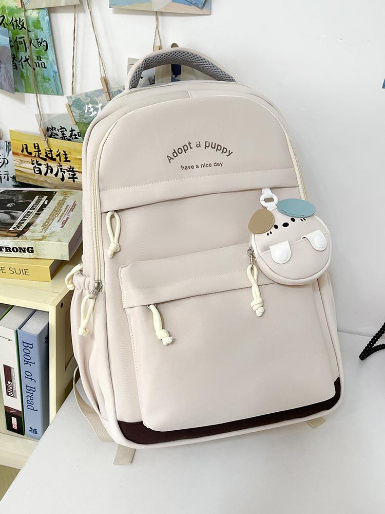 Trendy Cute Double-Shoulder Backpack: Lightweight, Waterproof & Large-Capacity Schoolbag for Middle/High School and College Stud