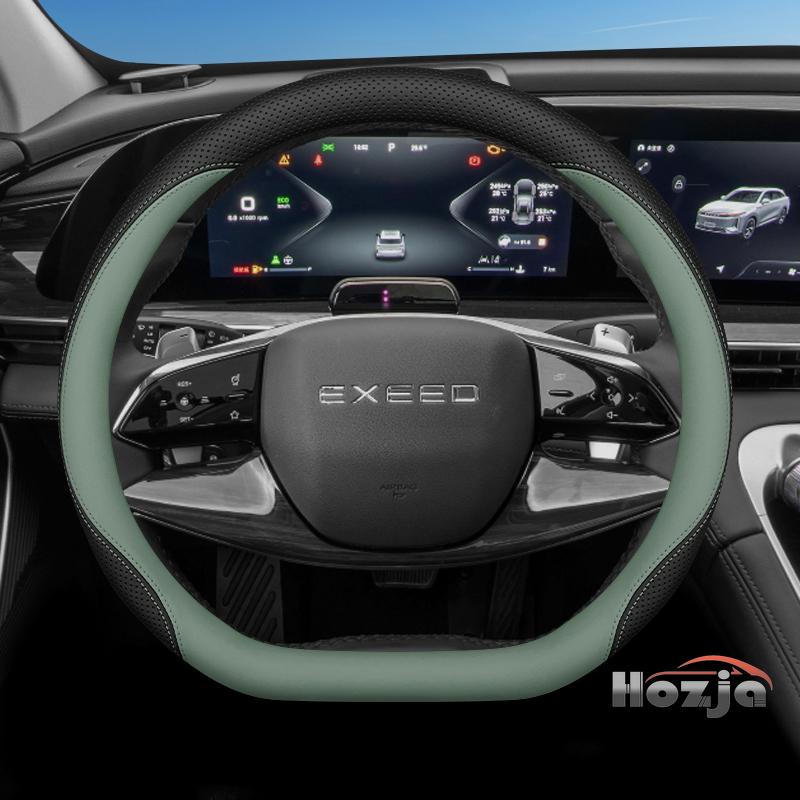 Leather Car Steering Wheel Cover for CHERY Exeed LX TXL VX 2024 2025 2026 Interior Accessories