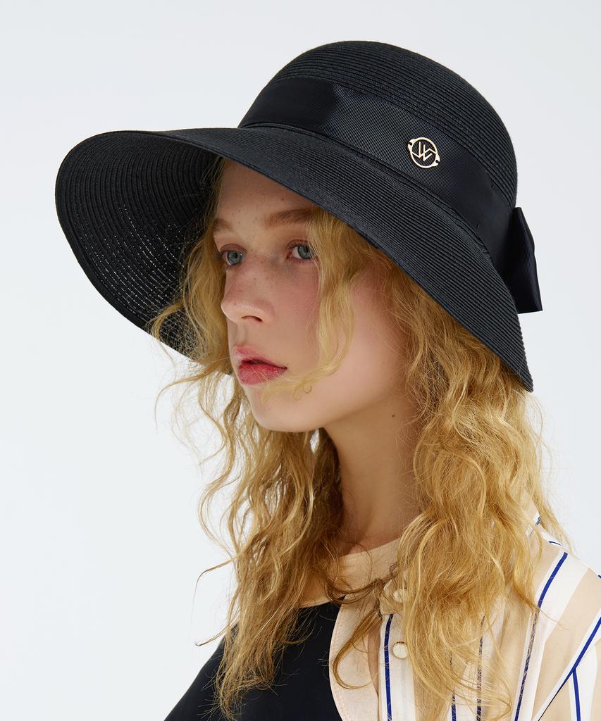 Hwaiteusaenjeu Wide Branch Ribbon Cloche Hat Melina (3 Colors)