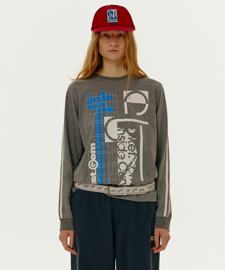 TEKET Overfocus L/S Tee Melange Gray