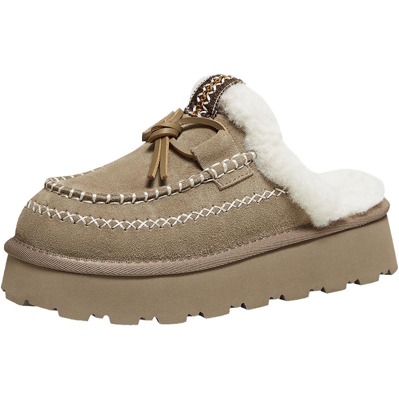 Bestep Women s Winter Plush Thick Sole Casual Slippers 38