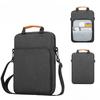 14 Inch Vertical Laptop Bag with Flat Inner Compartment - Waterproof Padded Shoulder Bag, Multi-Functional Storage Organizer