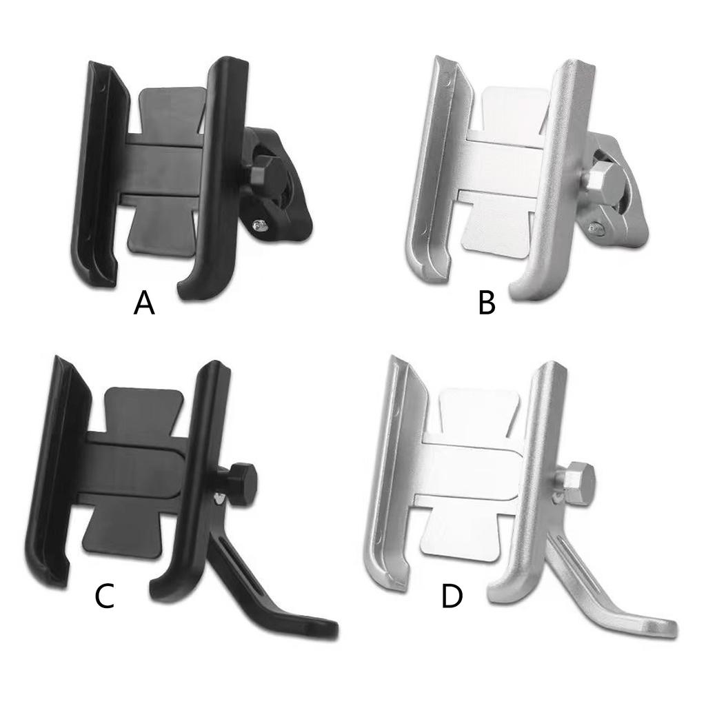 Aluminum Motorbike Cell Phones Clamp Adjustable View Angles Phone Brackets Quick Installation Heavy Duty Bike Phone Rack