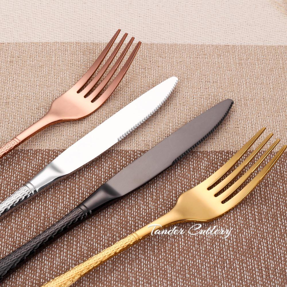 16/20/24/32 Pieces Gold Cutlery Set Stainless Steel Luxury Tableware Knife Fork Spoon Set Mirror Dinnerware Kitchen Utensils