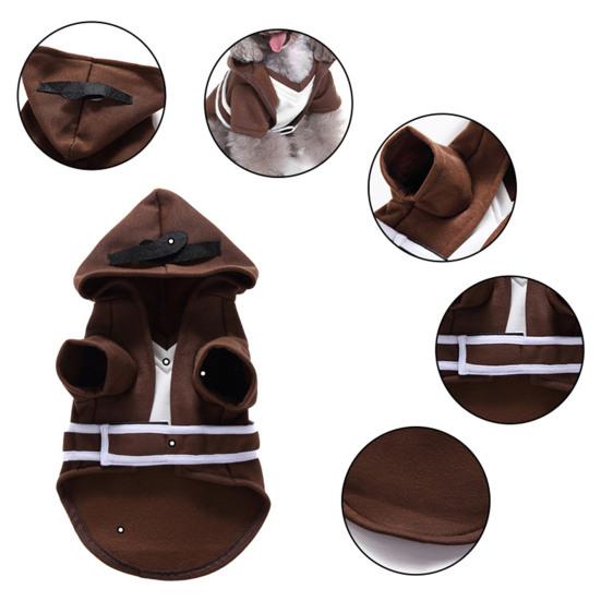 Yousheng Dog Costume Pet Dress Up Prisoner Samurai Godfather Apparel Halloween Cosplay Party Outfit for Small Medium Dogs