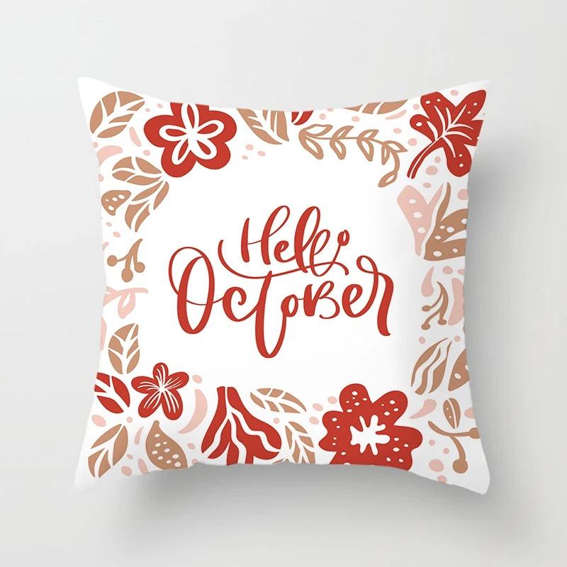 Weihnachts-Themen-Kissenbezüge Auto Zubehör Büro Santa Claus Wohnzimmer Sofa Hause Kissenbezüge