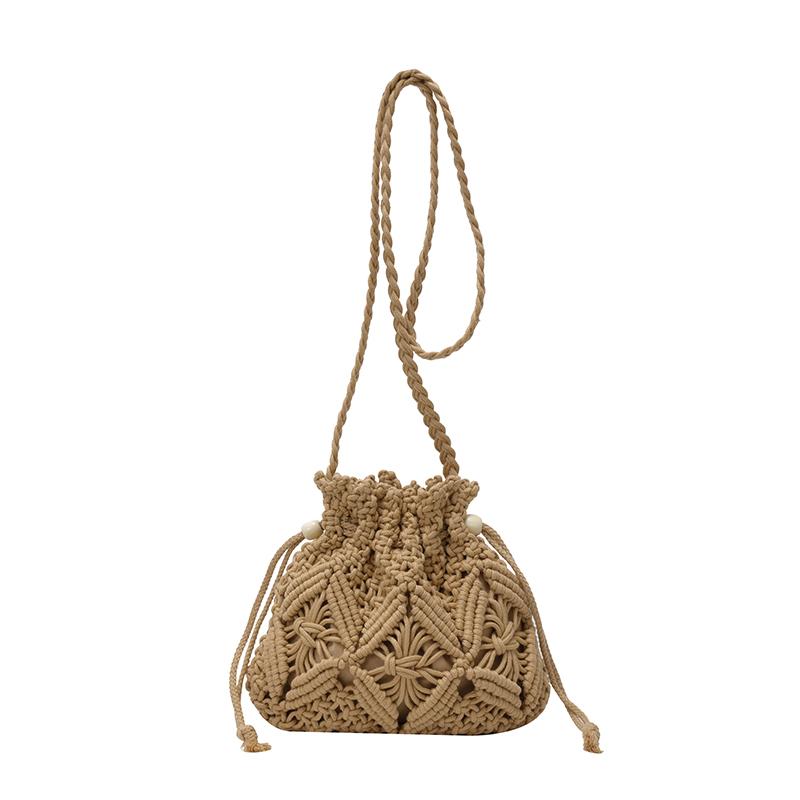 Nuova Borsa Estiva in Paglia da Donna Borsa a Spalla Boho Fatta a Mano Rattan Intrecciato Borsa a Tracolla da Spiaggia Pochette Casual Borse da Shopping Regalo