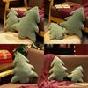 Christmas Tree Plush Cushion With Plant Floral Pattern For Living Room Decor