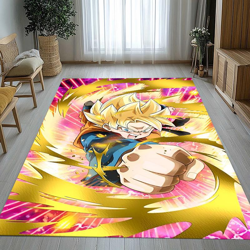 Anime D-Dragon Ball Game Cartoon Living Room Non-Slip Area Rug Soft Carpet for Bedroom Kids Playroom Sofa,Home Decor Doormat