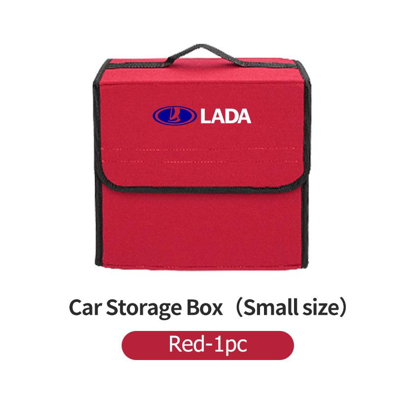 Car Trunk Organizer Felt Foldable Portable Storage Container For Lada Niva Vesta 4X4 Samara Kalina Largus Priora Granta
