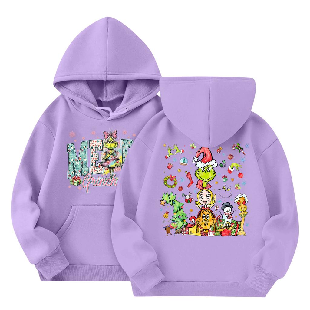 Dětská móda Lehký pulovr s dlouhým rukávem s kapsami Potisk Mikina s kapucí