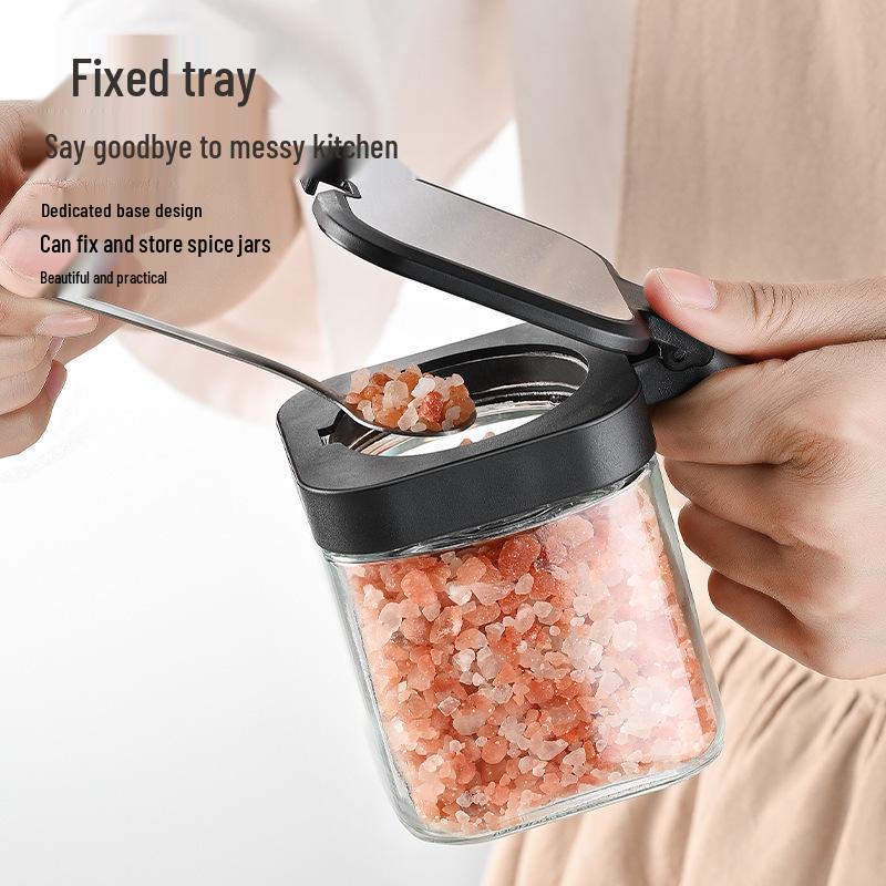 Kitchen Spice Jar Set - Seasoning and Salt Storage Containers