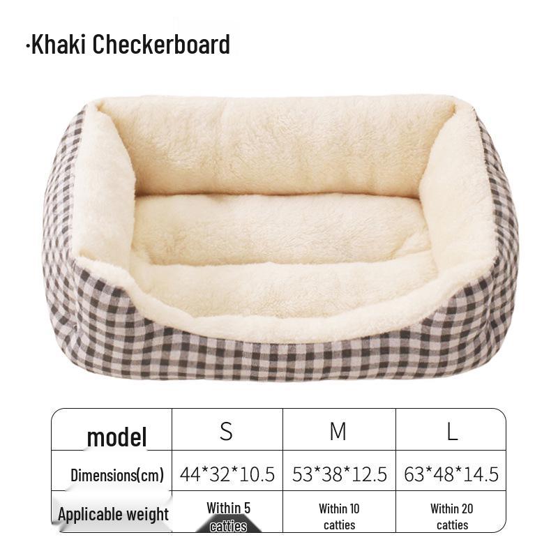 Ganzjahres-Warmes Hundebett für Kleine & Mittelgroße Hunde - Haustierkennel & Schlafplatz