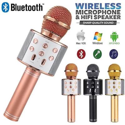 Bluetooth Microphone Wireless Professional Condenser Karaoke Mic Stand Radio Microphone Recording Studio Microphone