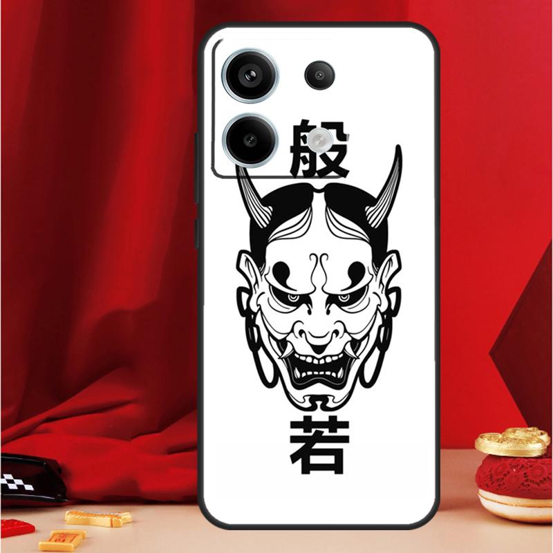 Japanese Hannya Oni Mask Case For Xiaomi Redmi Note 14 12 11 10 13 15 Pro Plus Redmi 15 13 10C 12C 13C 14C 15C Funda