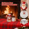 Santa Hug Ornament Santa Claus Charm Keepsake Holiday Cards with Bags for Friends Family Kids Adults Women Girls Students
