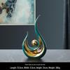 European Ceramic Time Flies Ornament: Elegant Art Decor for Home or Office