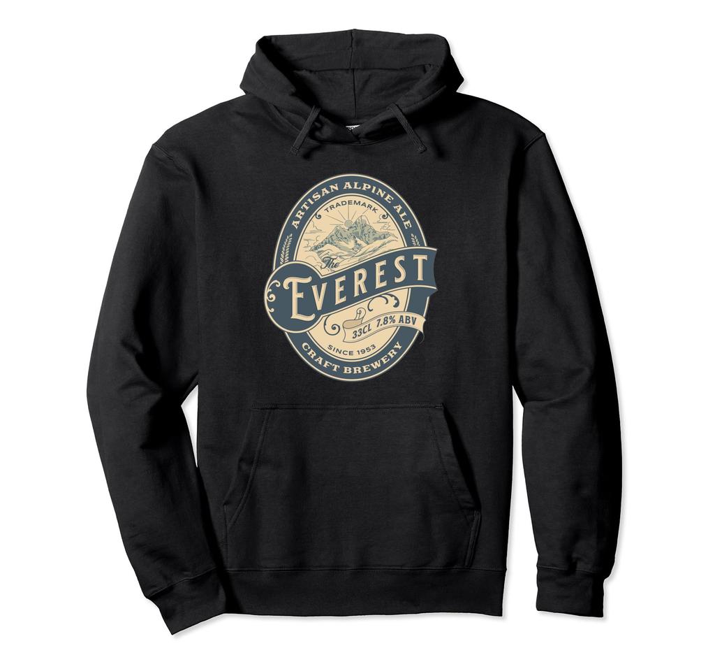 Everest Artisan Alpine Ale Craft Brew Vintage Beer Label Hoodie