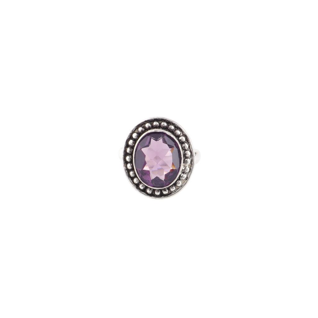 Amethyst Gemstone 925Sterling Silver Jewelry Handmade Ring For Mother's Day Gift RR-62-6