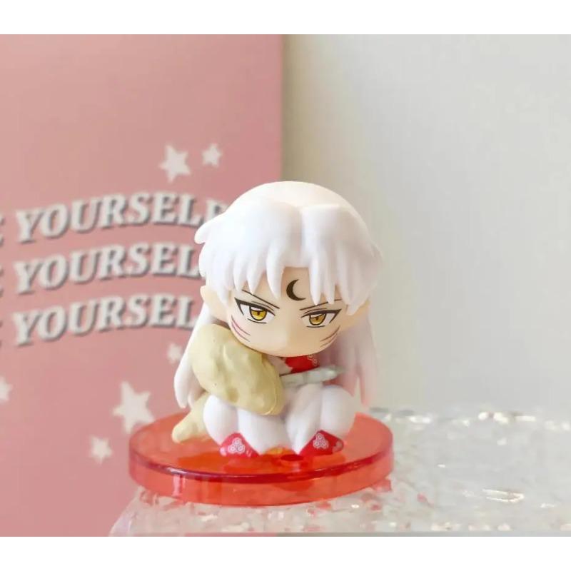 4 Pezzi/Set Anime INUYASHA Giocattolo Figura Kikyo Sesshoumaru Higurashi Kagome Bambola Cartoon Regalo per Bambini