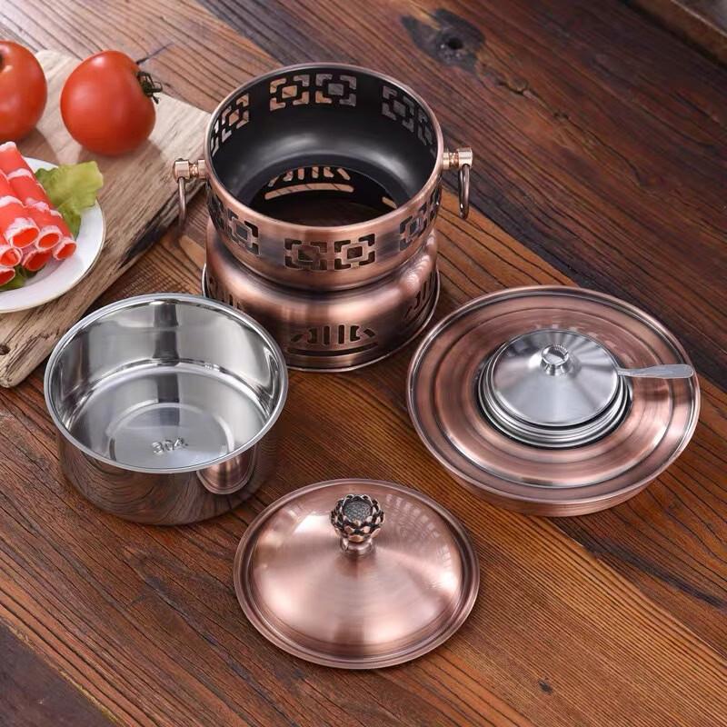 Portable Stainless Steel Alcohol Hot Pot Stove