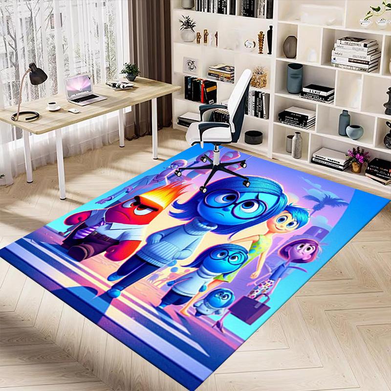 Inside Out Emotions Journey Carpet For Playroom Bedroom Living Room Sofa Home Decorkids Game Area Rug Nonslip Floor Mat